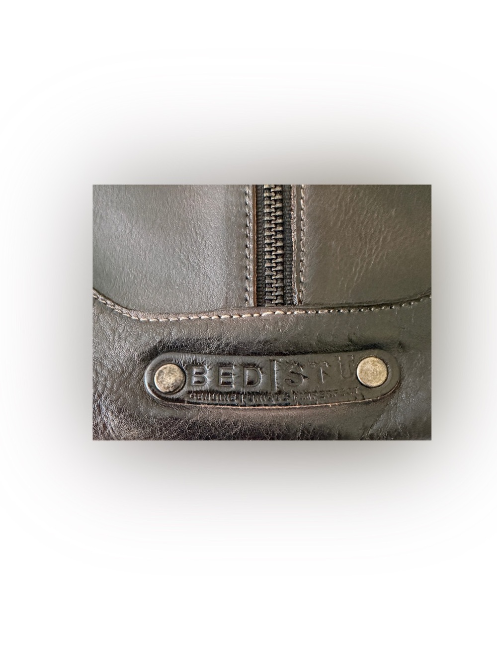 NWT BED|STU Leather Clutch with Wrist Strap - Picture 4 of 11